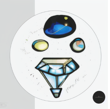 BTM Studio Logo - Diamante y Orbes Abstractos
